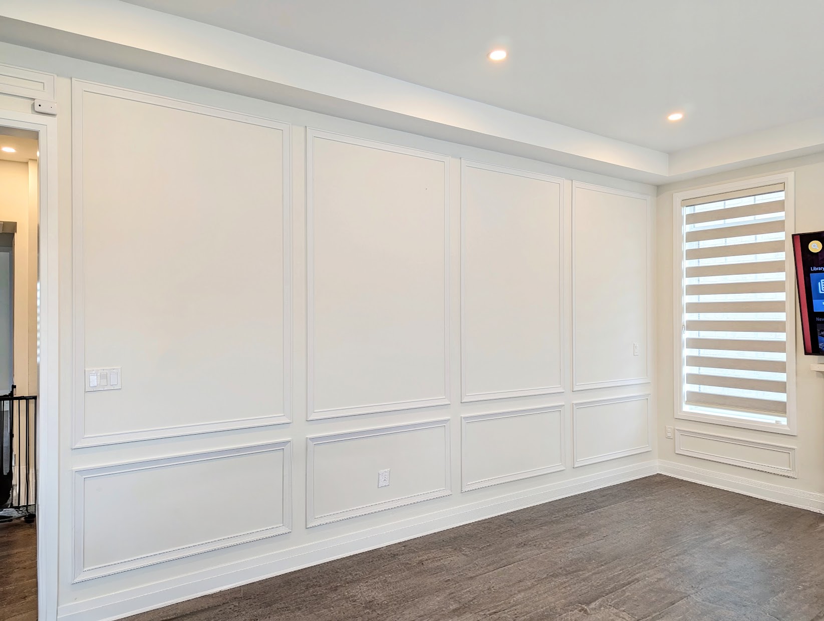 Classic panel moulding feature wall — picture frame style Toronto