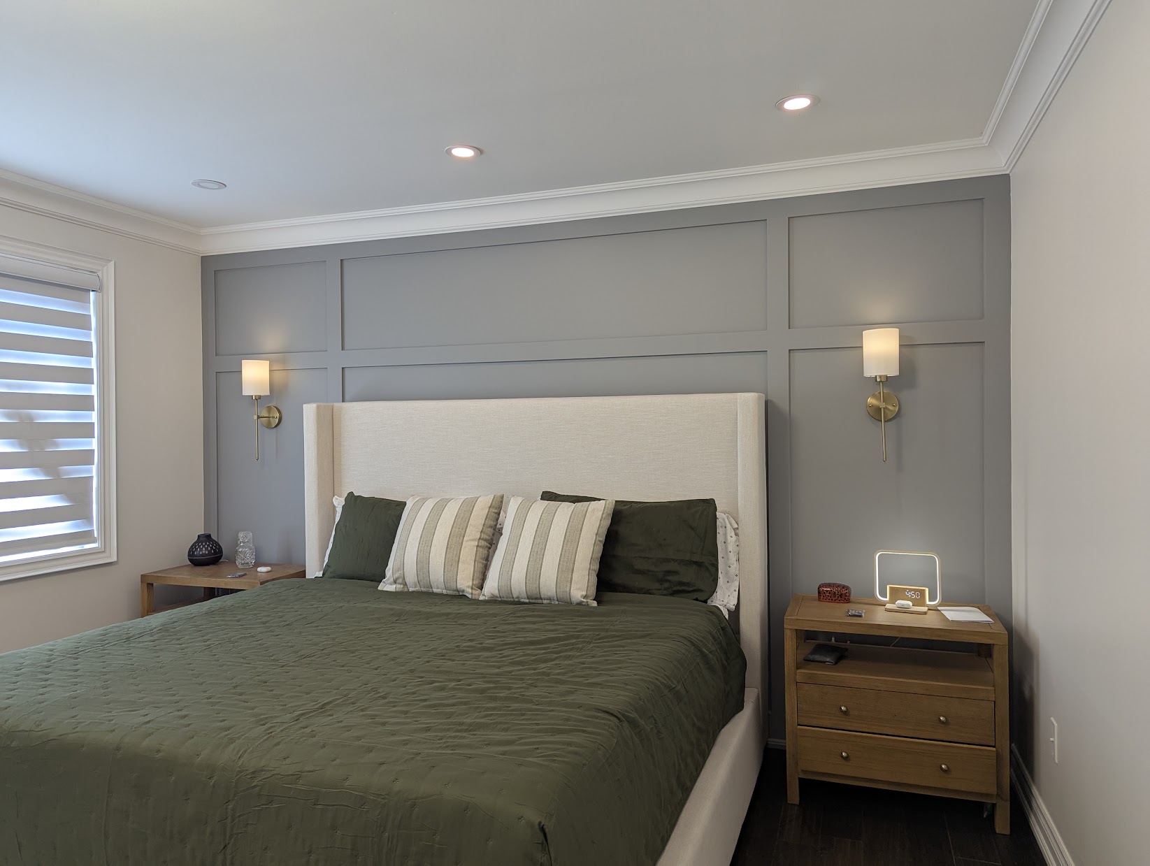 Modern shaker feature wall Toronto