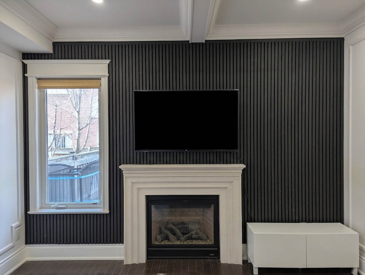 Slat feature wall Toronto