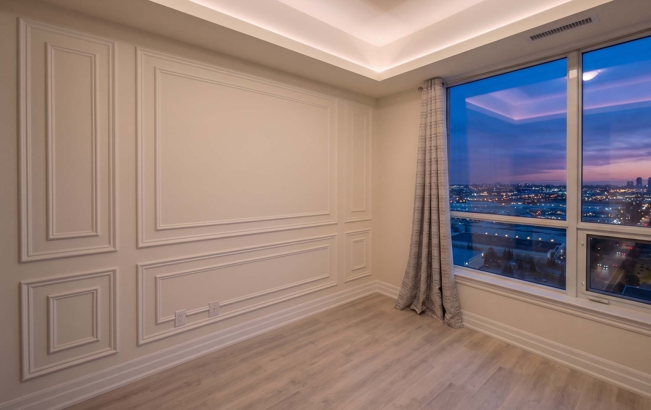 Condominium feature wall design and installation in Toronto