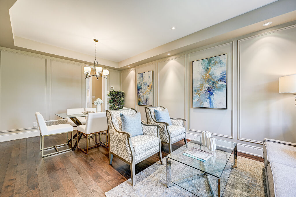Condominium wainscoting design and installation in Toronto