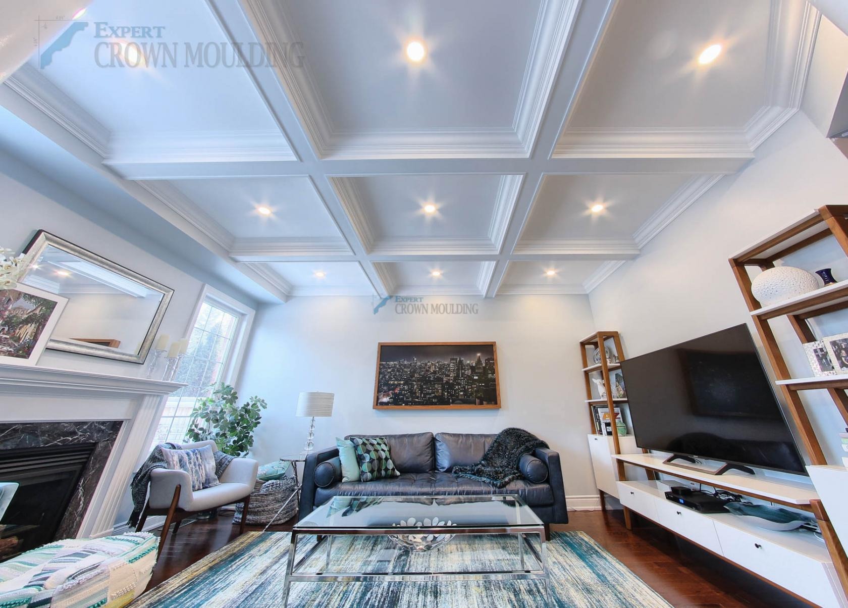Waffle ceiling project in Newmarket