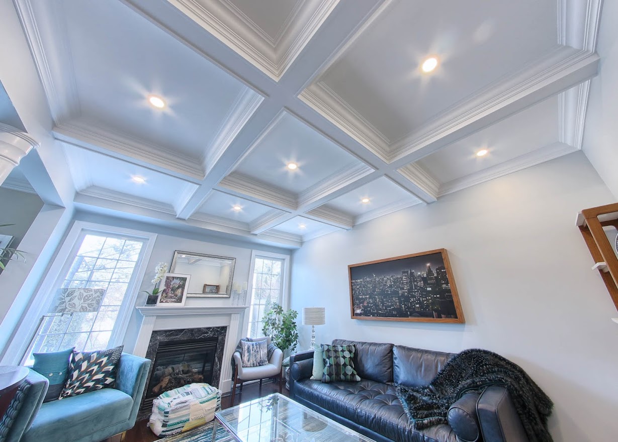 Waffle Ceilings installation in Toronto