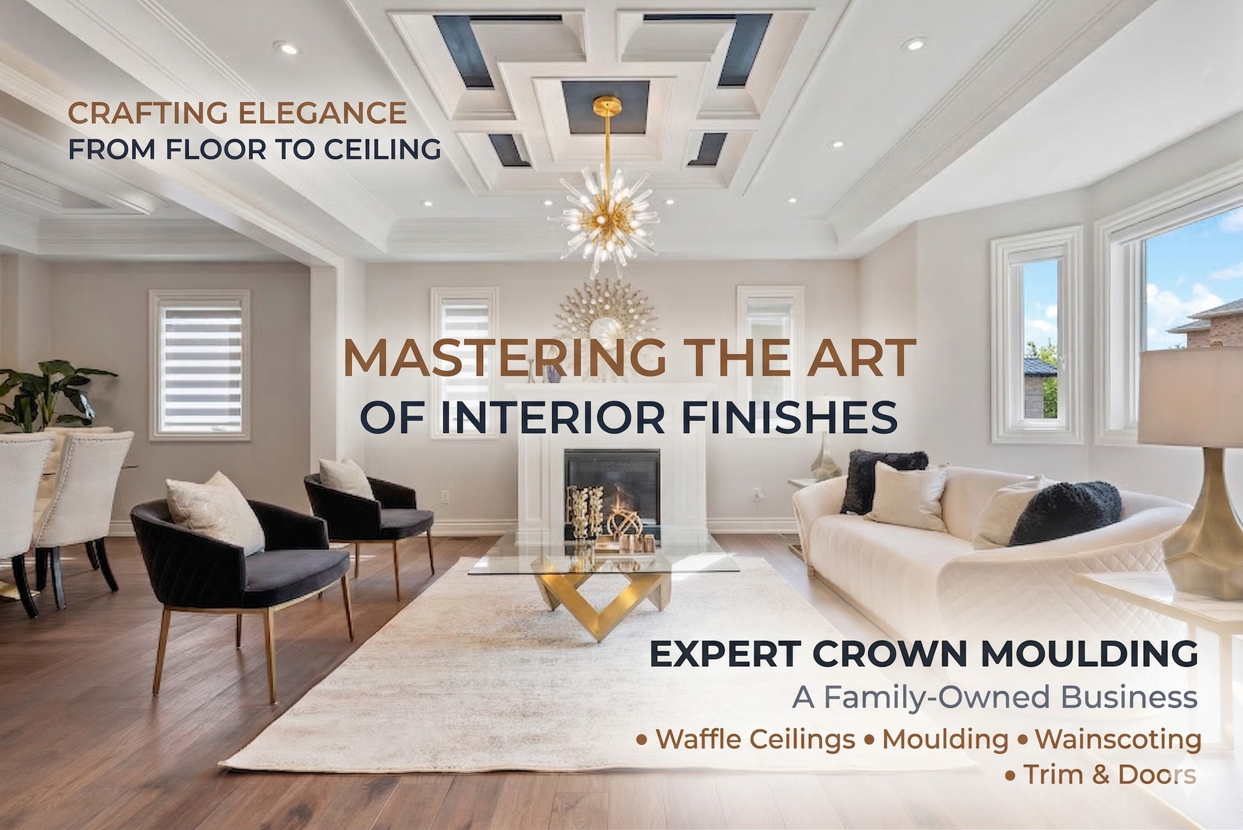 Expert Crown Moulding - Waffle ceiling, wainscoting and crown moulding installation Toronto GTA