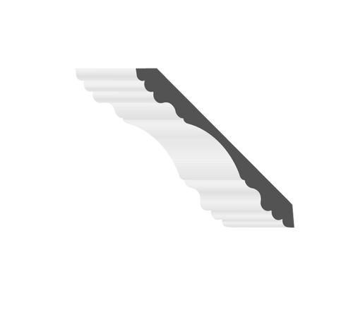 Symmetrical 5&Prime; crown moulding