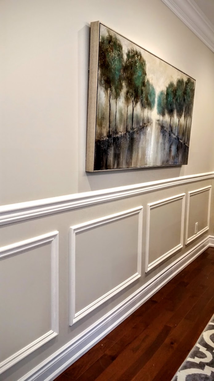 Chair rail moulding in formal dining room — Toronto decorative trim