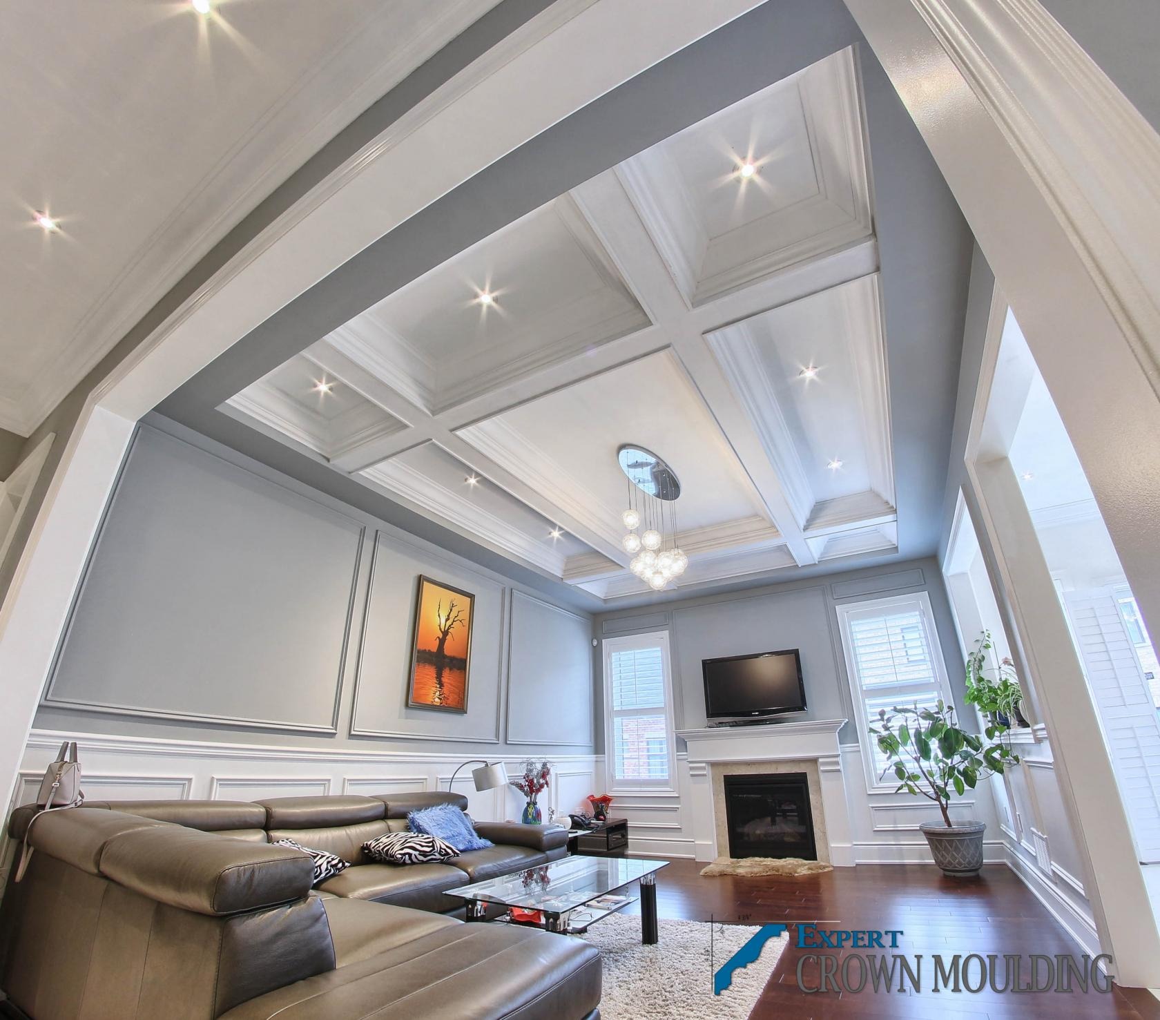 Waffle ceiling architectural detail Toronto GTA
