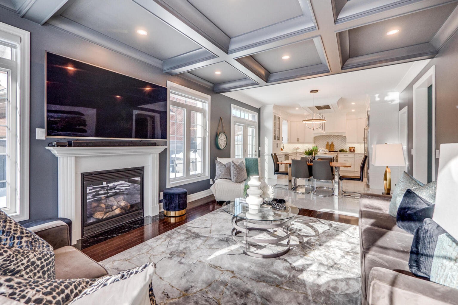 Custom waffle ceiling installation Toronto