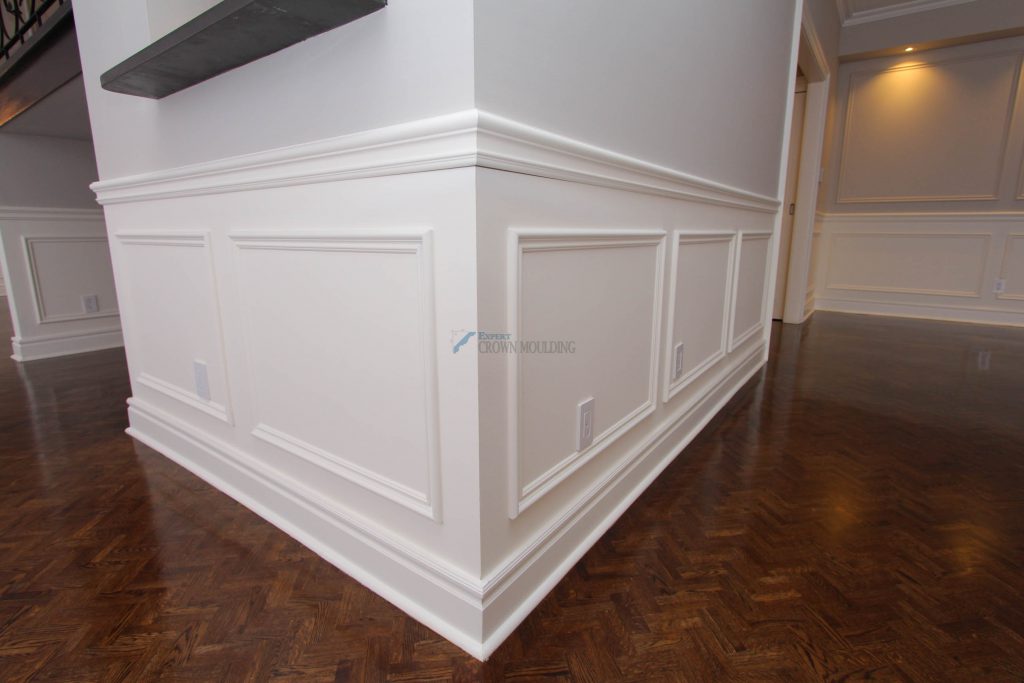 wainscoting panel installed