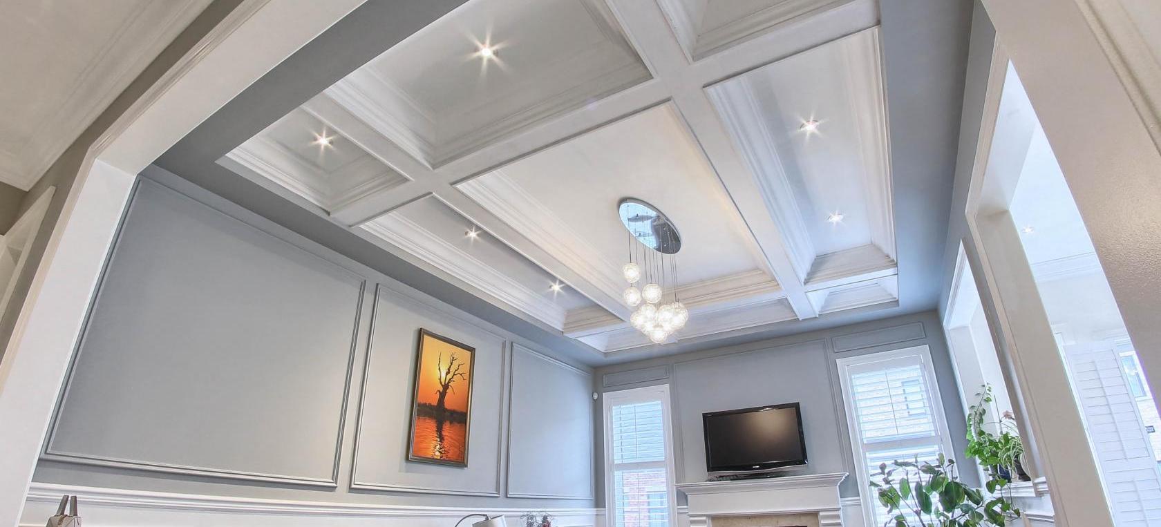 Photo of coffered ceiling