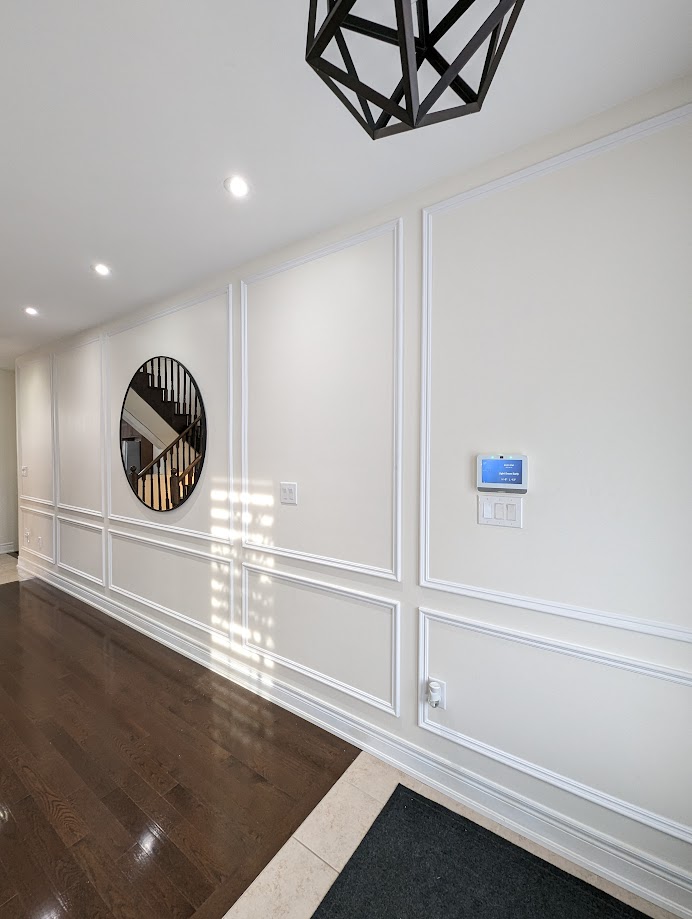 Full Double Two Panel Wainscoting Dining Room