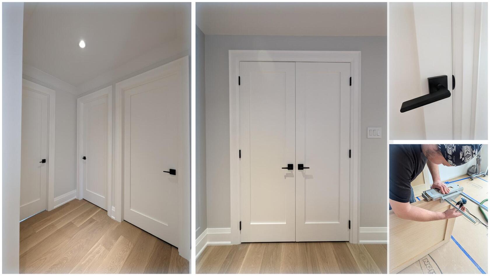 Interior doors installation and trim, casing, baseboard in Toronto GTA