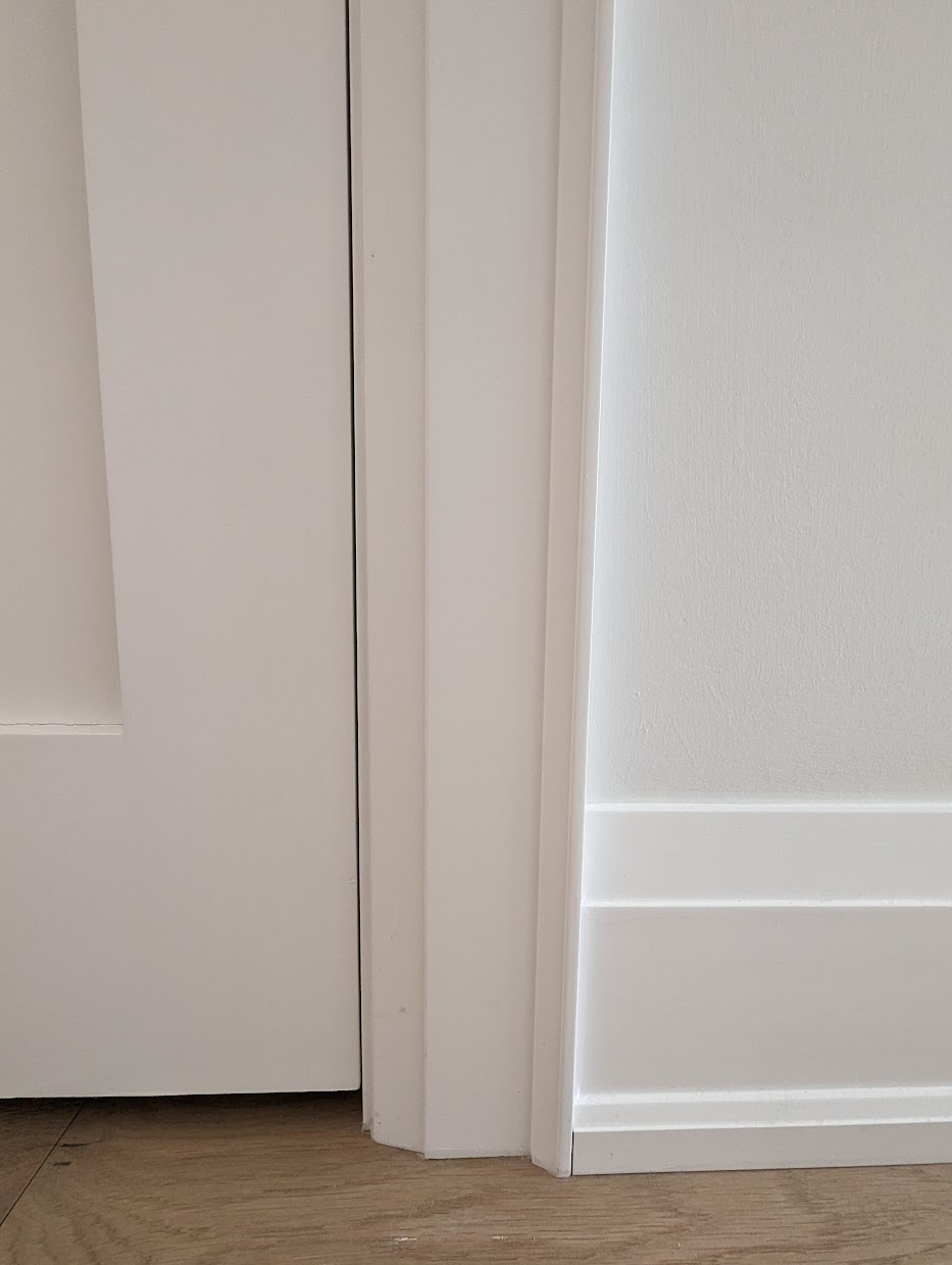 Hinge and latch machining close-up