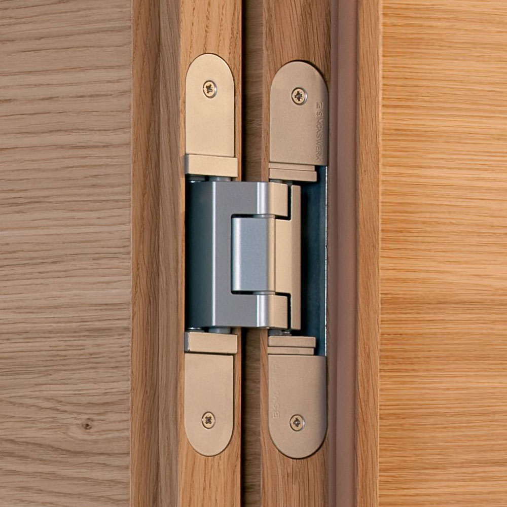 Concealed hinges installation and mortising for flush doors